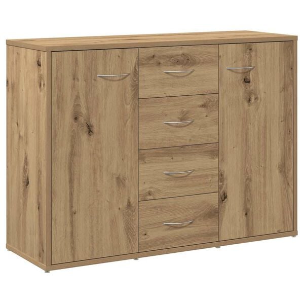 vidaXL Buffet chêne artisanal 88x30x64 cm bois d'ingénierie