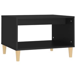 vidaXL Table basse Noir 60x50x40 cm Bois d'ing&eacute;nierie