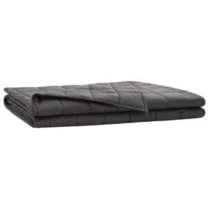 vidaXL Couverture Pond&eacute;r&eacute;e Anthracite 135 x 200 cm 6 kg
