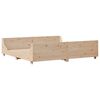 vidaXL Cadre de lit sans matelas 200x200 cm bois massif de pin