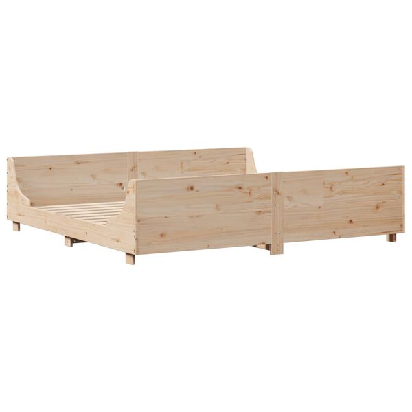 vidaXL Cadre de lit sans matelas 200x200 cm bois massif de pin