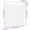 vidaXL Volet roulant aluminium 100x120 cm anthracite