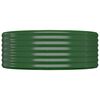vidaXL Lit surélevé de jardin Acier galvanisé 100x100x36cm Vert