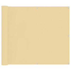vidaXL &Eacute;cran de balcon Sable 100 x 600 cm Tissu Oxford