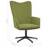 vidaXL Chaise de relaxation Vert clair Velours