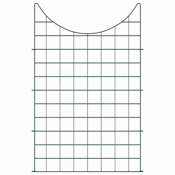 vidaXL Ensemble de clôture de jardin 8 pcs Vert 50 x 80 cm Acier