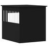 vidaXL Meuble de cage pour chiens noir 64,5x80x71 cm bois d'ing&eacute;nierie