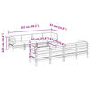 vidaXL Salon de jardin 9 pcs avec coussins sapin de douglas solide