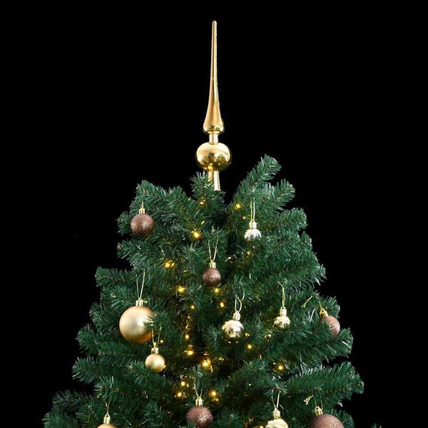 vidaXL Sapin de No&euml;l artificiel articul&eacute; 300 LED et boules 240 cm