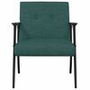 vidaXL fauteuil Vert fonc&eacute; 59 x 75 x 78 cm tissu