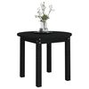vidaXL Table basse Noir &Oslash; 55x45 cm Bois massif de pin