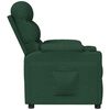 vidaXL Fauteuil inclinable Vert fonc&eacute; Tissu