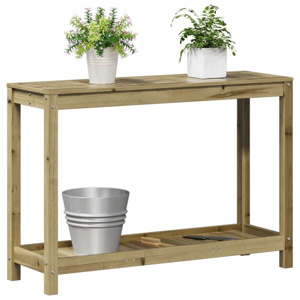 vidaXL Table de rempotage avec &eacute;tag&egrave;re 108x35x75 cm bois pin impr&eacute;gn&eacute;