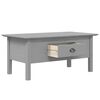 vidaXL Table basse BODO gris 100x55x46 cm bois de pin massif