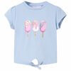 vidaXL T-shirt pour enfants bleu 128