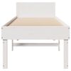 vidaXL Cadre de lit sans matelas blanc 75x190 cm bois de pin massif