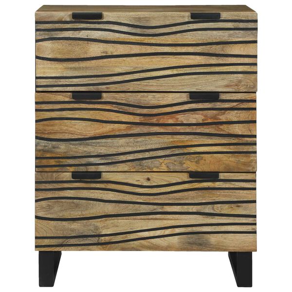 vidaXL Buffet Marron 60 x 33.5 x 75 cm Bois de manguier massif