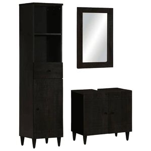 vidaXL Ensemble de meubles de salle de bain 3 pcs bois manguier massif