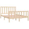 vidaXL Cadre de lit sans matelas 120x190 cm bois massif