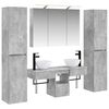 vidaXL Ensemble de mobilier de salle de bain 6 pcs Gris b&eacute;ton