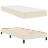 vidaXL Cadre de lit avec matelas Cr&egrave;me 80 x 200 cm tissu