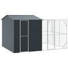 vidaXL Cage pour oiseaux Anthracite 425 x 304 x 247 cm Acier galvanis&eacute;