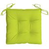 vidaXL Coussins de chaise lot de 2 vert brillant 50x50x7 cm