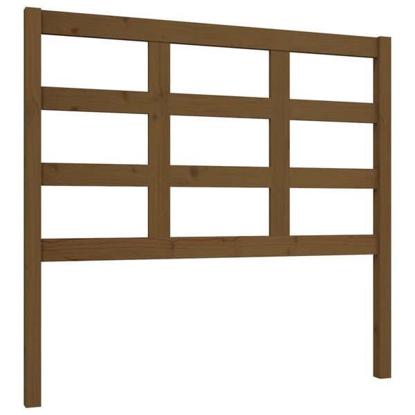 vidaXL T&ecirc;te de lit Marron miel 105,5x4x100 cm Bois massif de pin