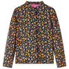 Chemise pour enfants avec col &agrave; bande bleu marine 116