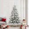 vidaXL Sapin de Noël Artificiel à Branches Articulées Blanc 210 cm