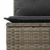 vidaXL Ensemble de canap&eacute; de jardin avec coussin 7 pcs Gris Poly rotin