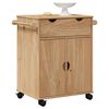 vidaXL Chariot de cuisine OTTA 59x45x80 cm bois massif de pin