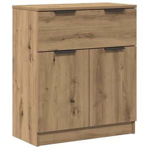 vidaXL Buffet ch&ecirc;ne artisanal 60x30x70 cm bois d'ing&eacute;nierie