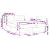 vidaXL Cadre de lit ottoman avec matelas rose 140x190 cm velours