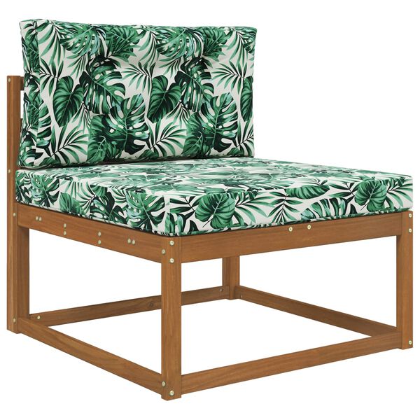 vidaXL Coussin de canap&eacute; d'ext&eacute;rieur 2 pcs Motif feuille Polyester