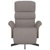 vidaXL Fauteuil inclinable avec repose-pieds taupe tissu