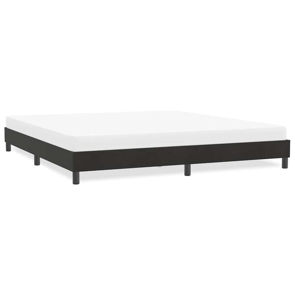 vidaXL Cadre de lit sans matelas noir 180x220 cm velours