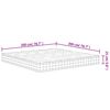 vidaXL Matelas &agrave; ressorts ensach&eacute;s duret&eacute; moyenne 200x200 cm