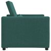 vidaXL Canapé-lit escamotable simple Vert foncé 90 x 165 x 87 cm tissu