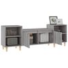 vidaXL Meuble TV Sonoma gris 160x35x55 cm Bois d'ingénierie