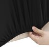 vidaXL Housse extensible de canapé 2 places Noir Jersey de polyester