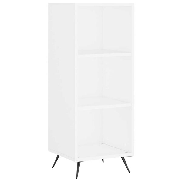 vidaXL Buffet haut Blanc brillant 34,5x32,5x180 cm Bois d'ing&eacute;nierie