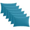 vidaXL Housse de coussin 6 pcs HEERLEN Bleu clair 50 x 70 cm Polyester
