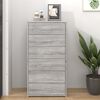 vidaXL Buffet avec 6 tiroirs Sonoma gris 50x34x96 cm Bois d'ingénierie