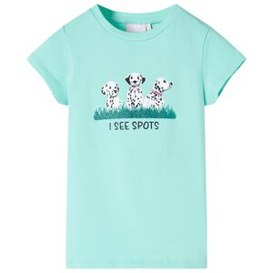 T-shirt pour enfants menthe claire 116