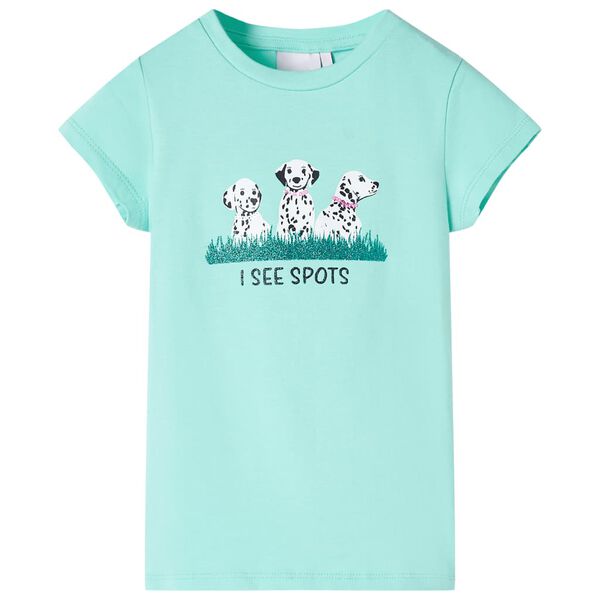 T-shirt pour enfants menthe claire 116
