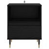 vidaXL Cabinet de chevet Ch&ecirc;ne noir 40 x 35 x 50 cm Bois d'ing&eacute;nierie