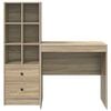 vidaXL Bureau avec tiroir 2 pcs Ch&ecirc;ne Sonoma