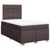 vidaXL Sommier &agrave; lattes de lit et matelas marron fonc&eacute; 120x190cm tissu