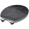 SCH&Uuml;TTE Si&egrave;ge de toilette avec fermeture en douceur BLACK STONE MDF